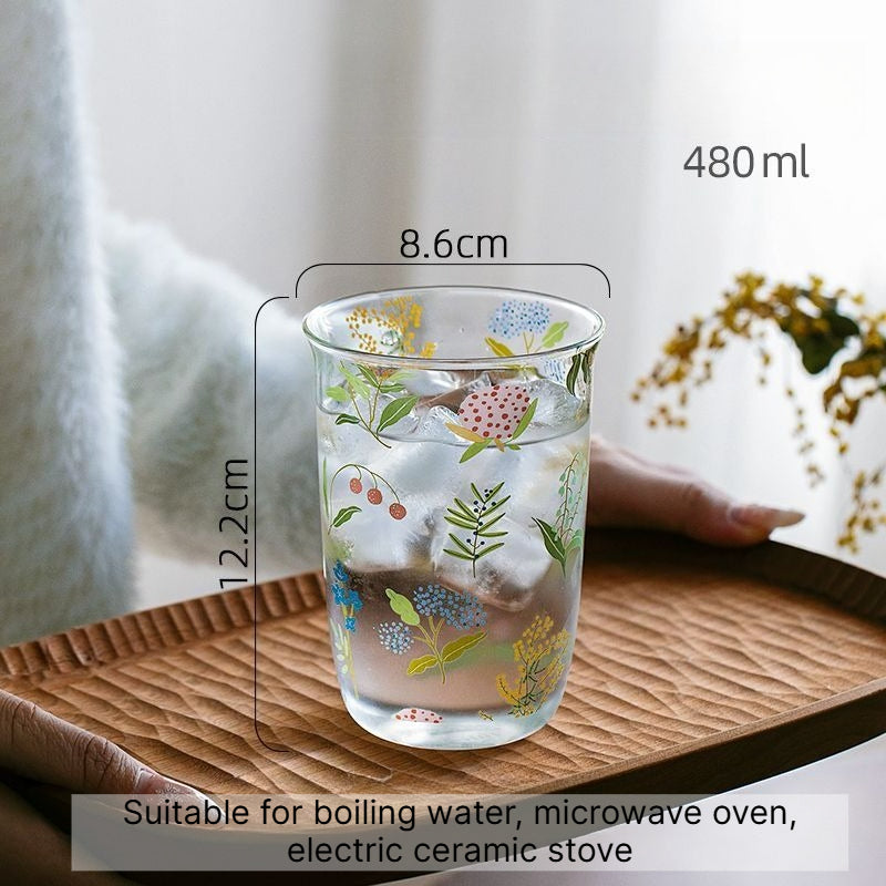 Wildflower Print Water Tumbler