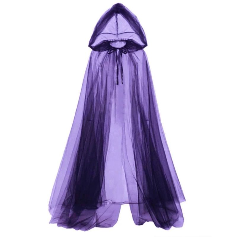Sheer Hooded Ghost Cape