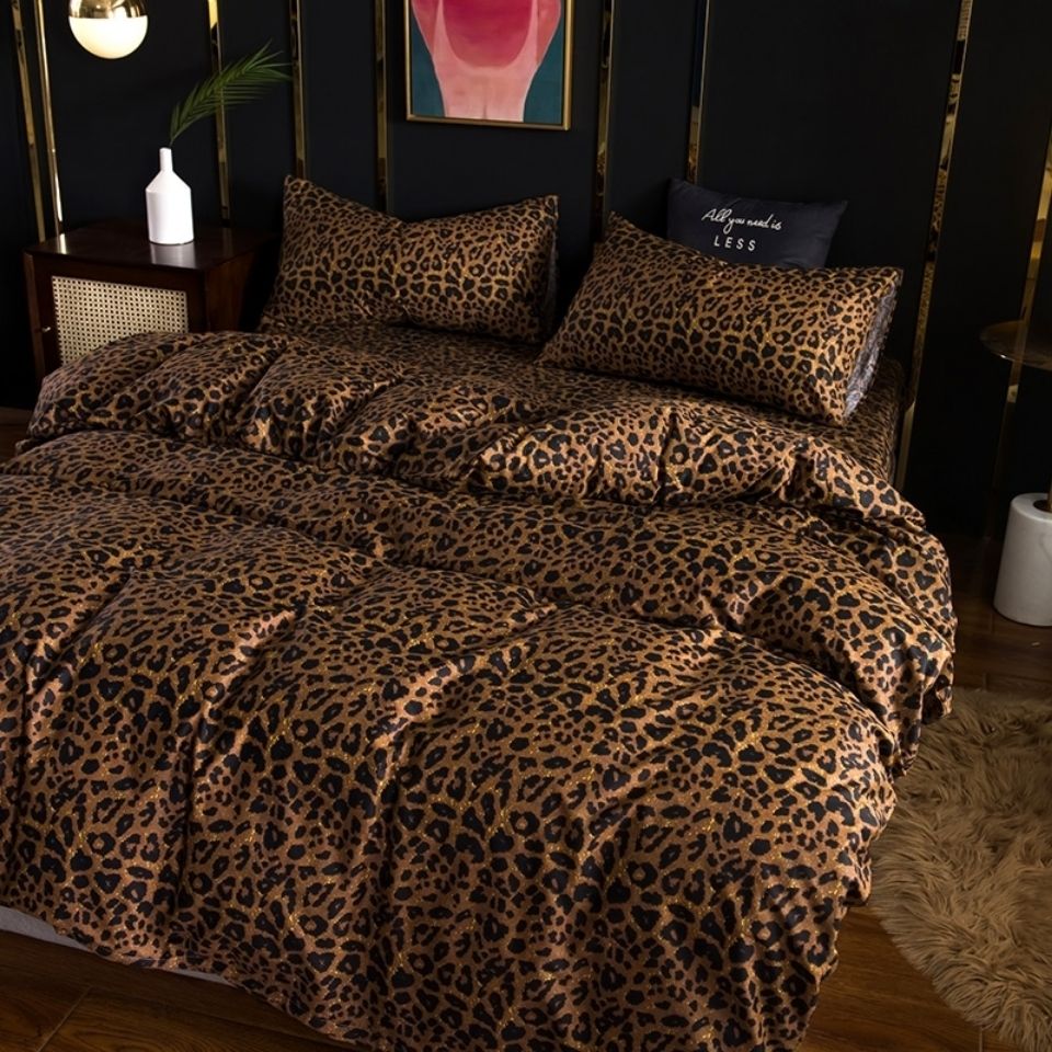 Animal Print Cotton Bedding Set