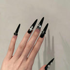 Cross Buckle Long Press-On Nails