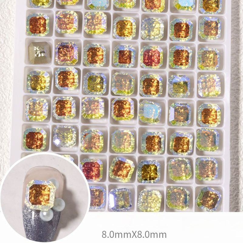 Foil Relief Square Stones