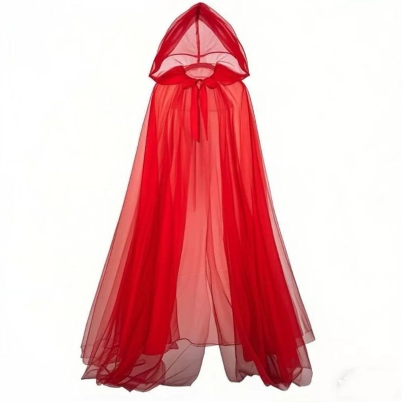 Sheer Hooded Ghost Cape