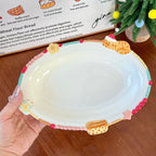 Retro Beaded Ceramic Dessert Bowl - Modomu