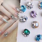 Oval Halo Nail Charms