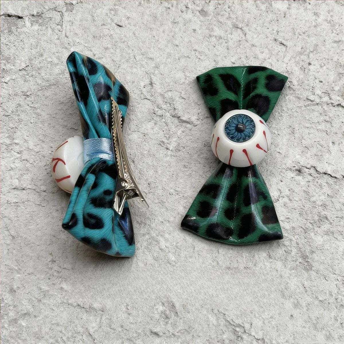 Leopard Eyeball Bow Clip