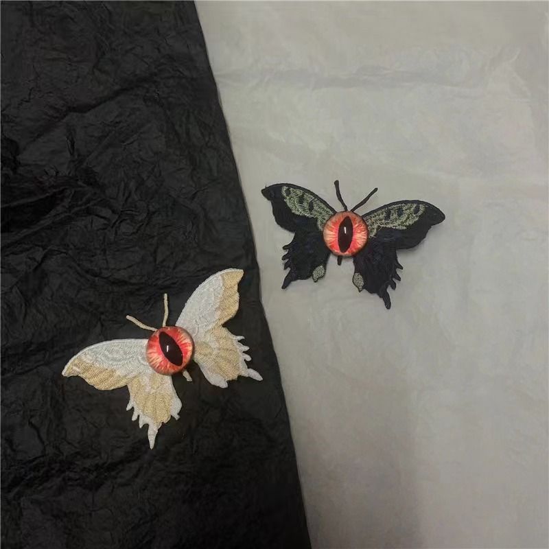 Embroidered Eye Butterfly Clip