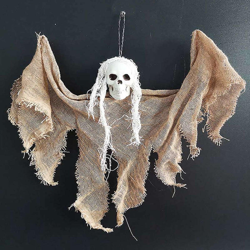 Hanging Skull Ghost Decoration