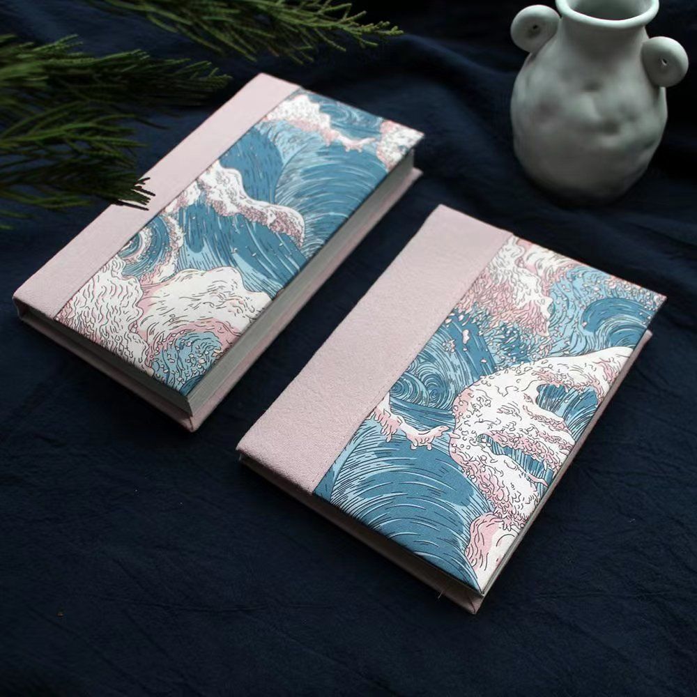 Fabric Diary Grid Notebook - Modomu