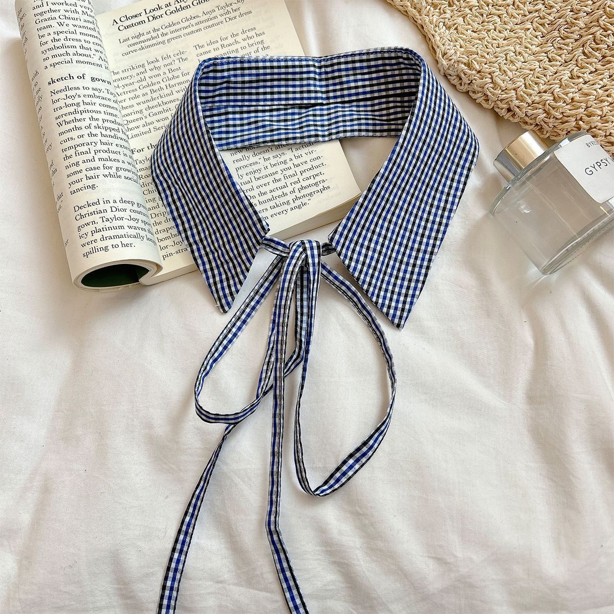 Detachable Plaid Shirt Collar - Modomu
