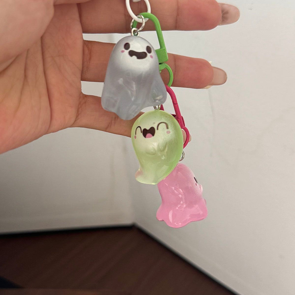 Glowing Ghost Keyring Charm