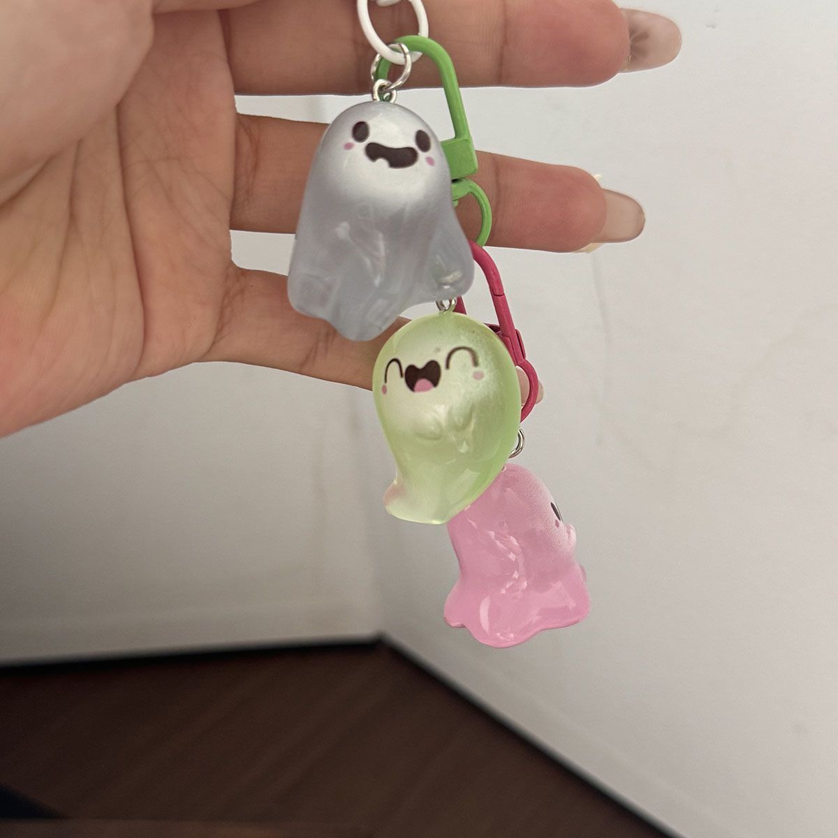 Glowing Ghost Keyring Charm