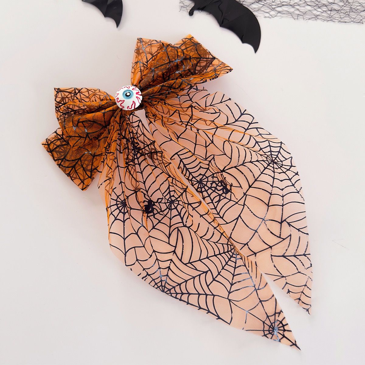 Cobweb Mesh Hair Bow
