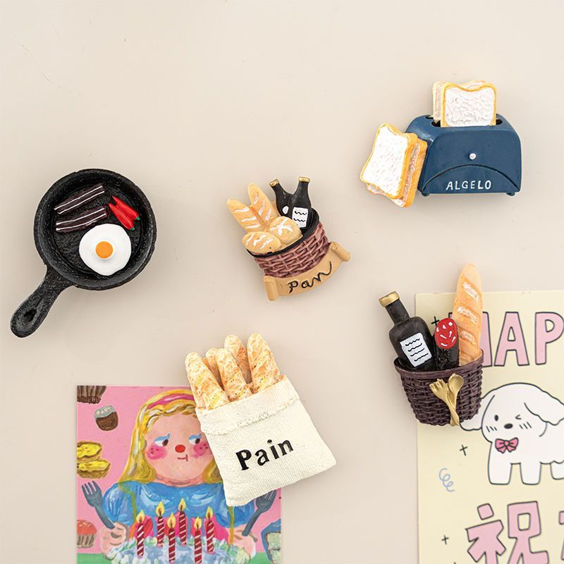 3D Food Fridge Magnet Set - Modomu