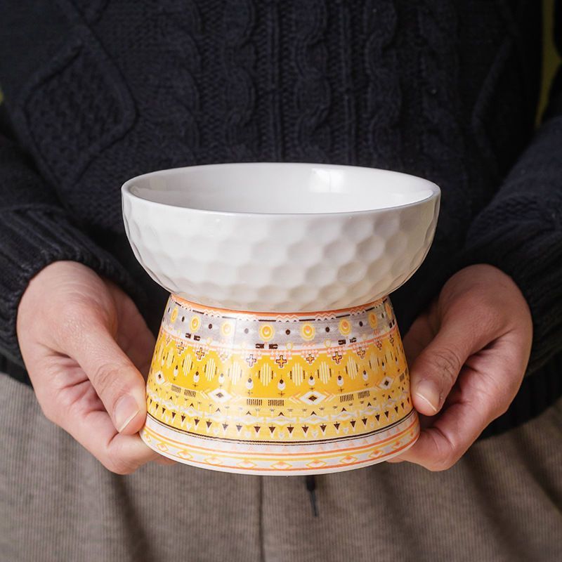 Elevated Ceramic Pet Feeding Bowl