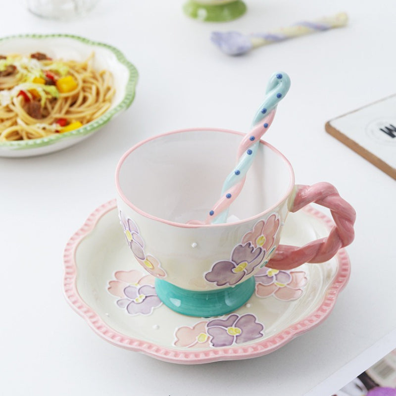 Ceramic Long Handle Coffee Spoon - Modomu