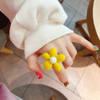 Flocking Heart Pearl Ring - Modomu
