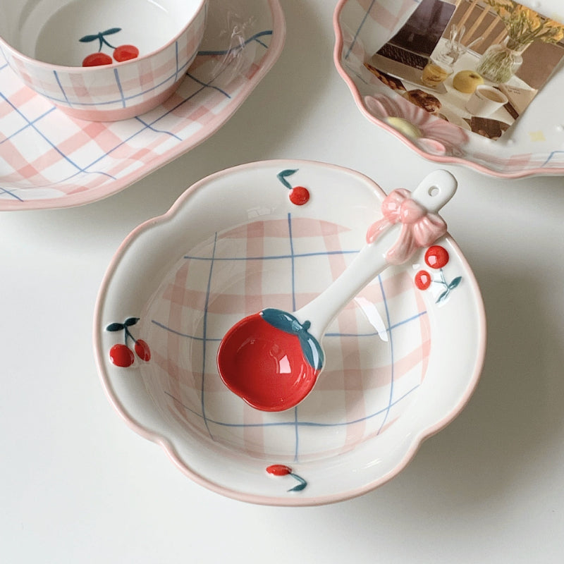 Ceramic Salad Plate With Underglaze - Modomu