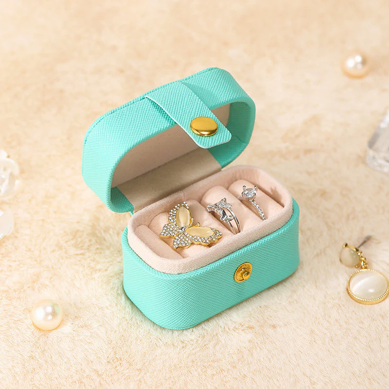 Mini Leather Jewelry Box