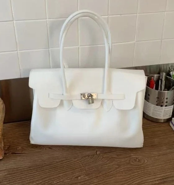 Compact Jelly Padlock Handbag