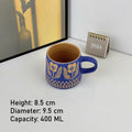 Relief Flower Breakfast Mug