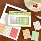Plaid Sticky Notes Minimal Desk - Modomu