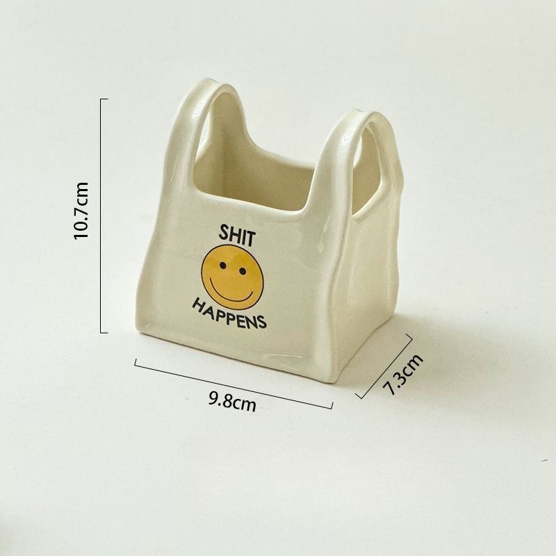 Smiley Bow Ceramic Storage Box