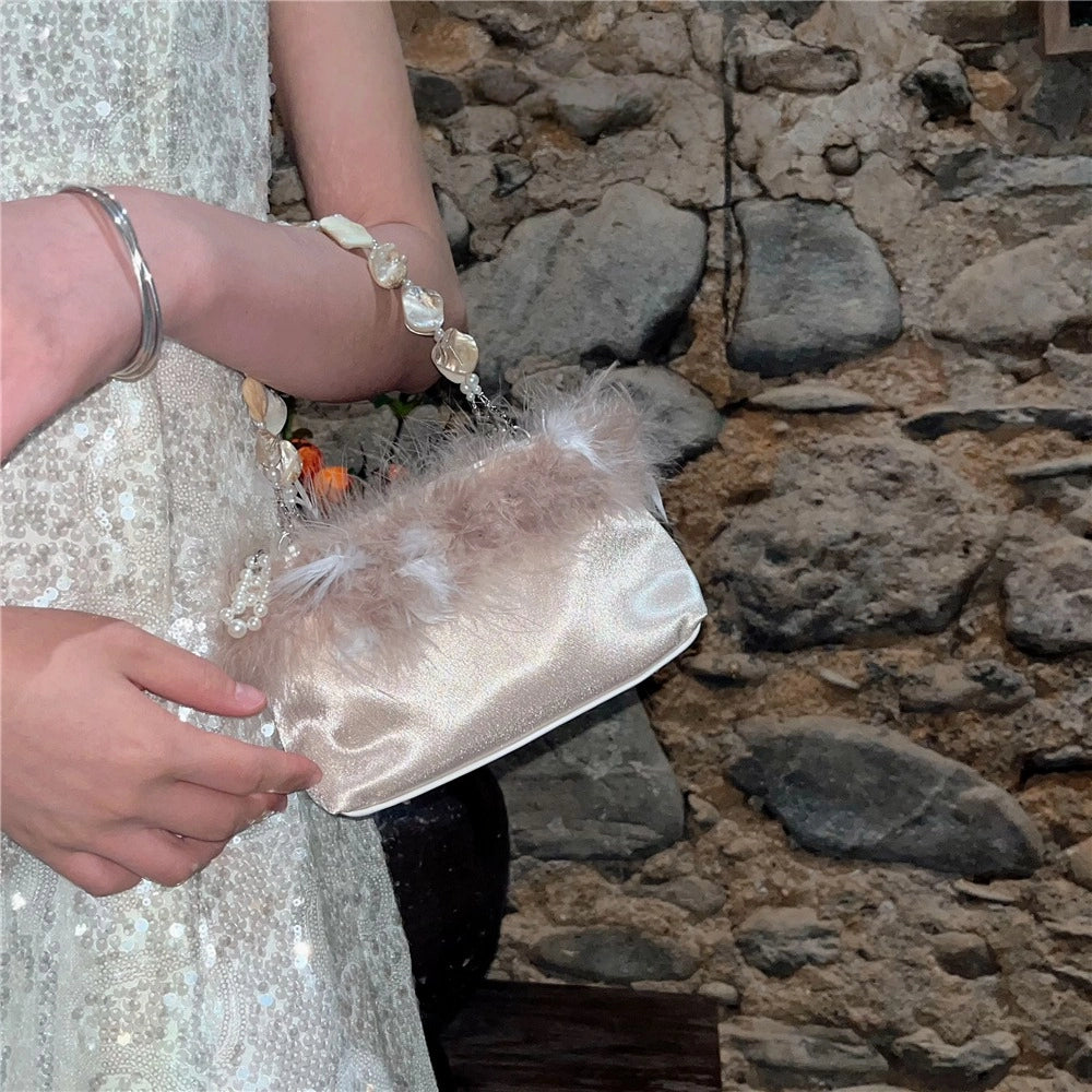 Sweet Fluffy Feather Bag