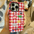 Plaid Cartoon Protective Phone Case - Modomu
