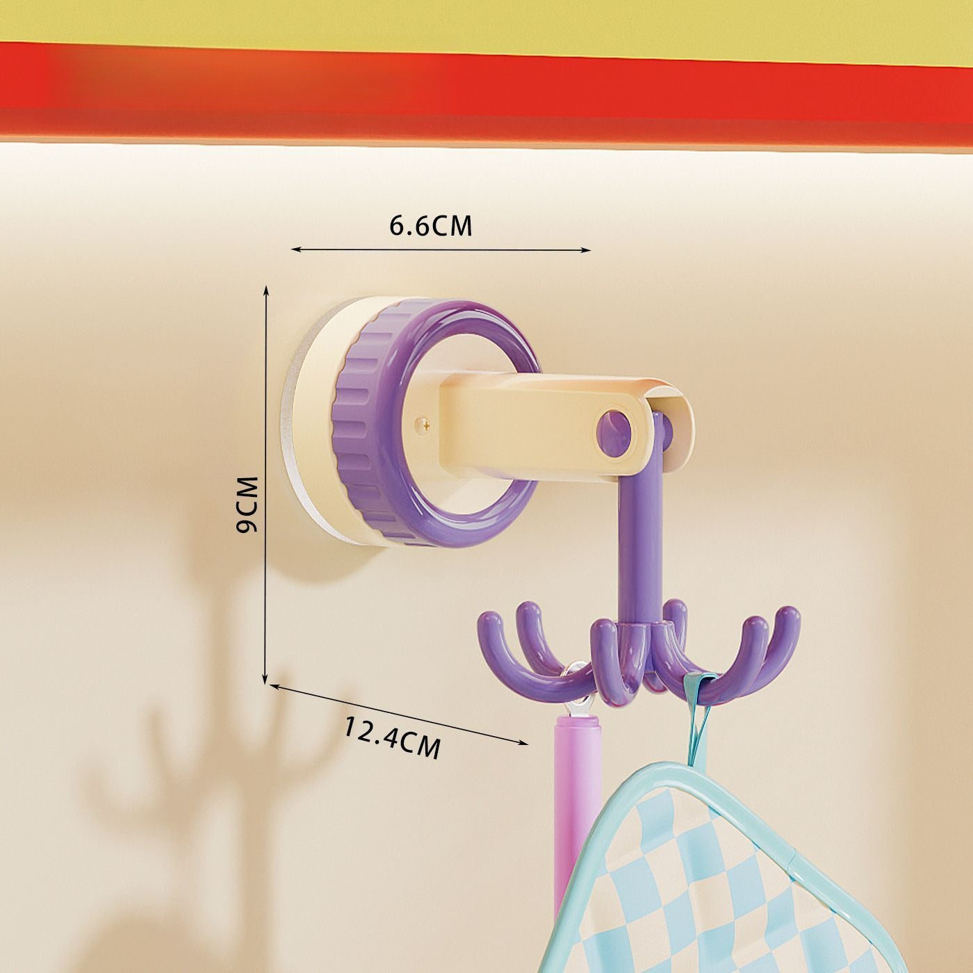 Rotating Six-Claw Utensil Hook
