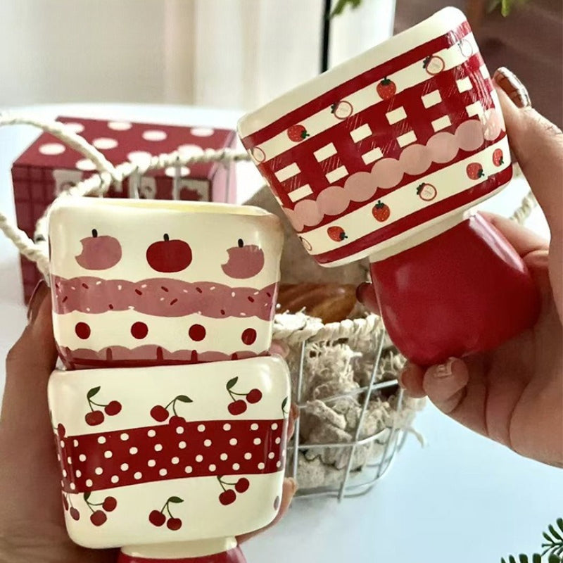 Ceramic Dessert Cup with Handle