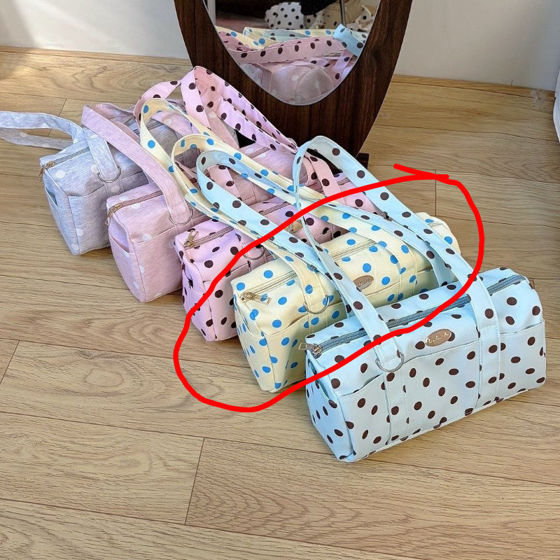 Polka Dot Boston Bag