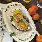 Deli Lettering Bone China Plate