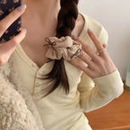 Ribbed Bow Oversized Scrunchie