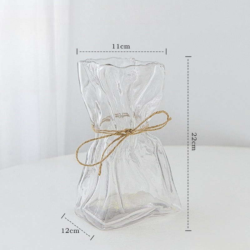 Irregular Transparent Glass Vase - Modomu