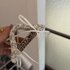 Floral Bow Claw Clip