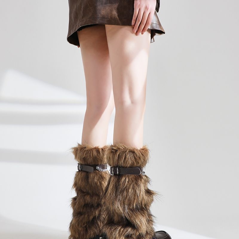 Retro Plush Leg Warmers - Modomu