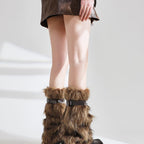 Retro Plush Leg Warmers - Modomu