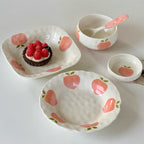Ceramic Peach Dessert Rice Bowl - Modomu