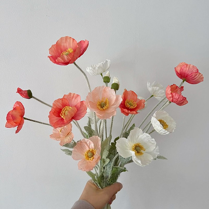 Icelandic Poppy Faux Bouquet Arrangement - Modomu