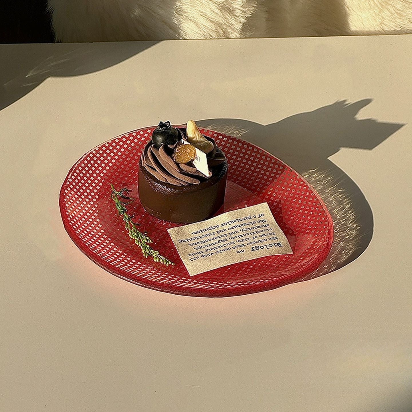 Translucent Pebble Dessert Plate