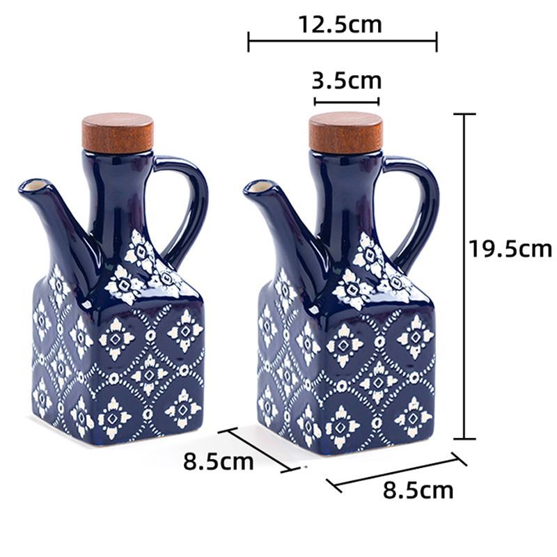 Tile Pattern Oil Cruet