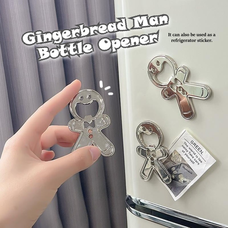 Magnetic Gingerbread Bottle Opener