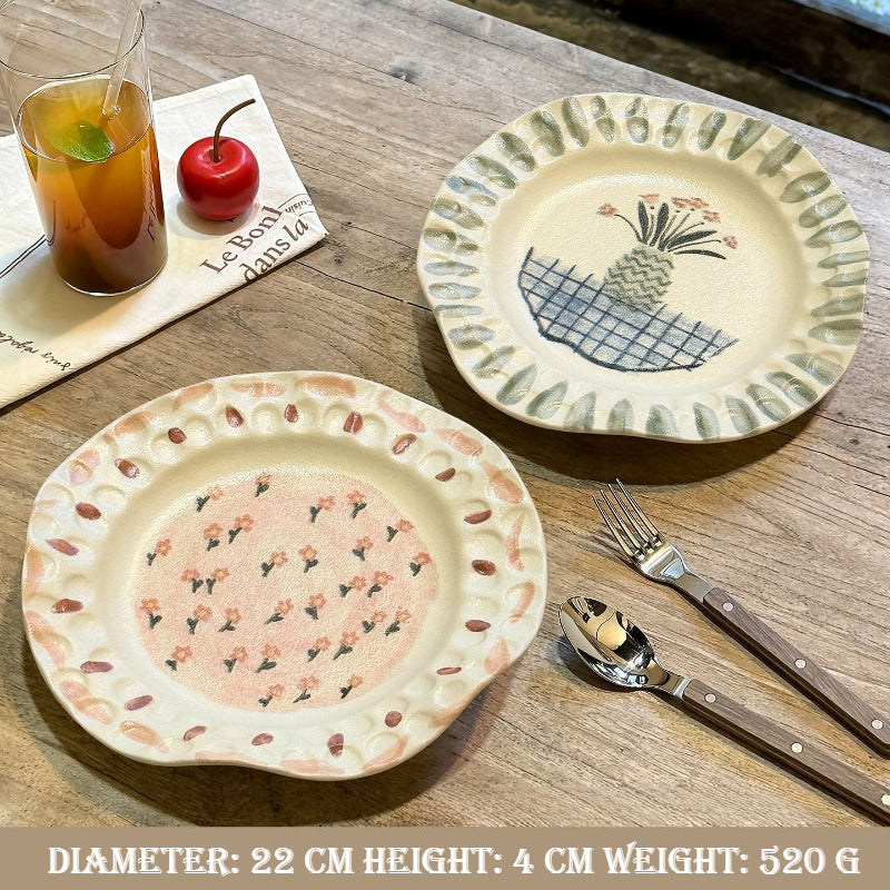 Hand-Pinched Ceramic Plate