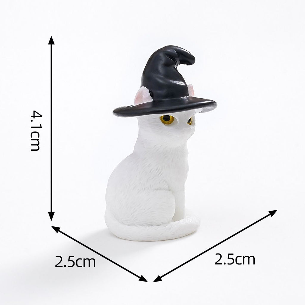 Halloween Cat Figurine Set