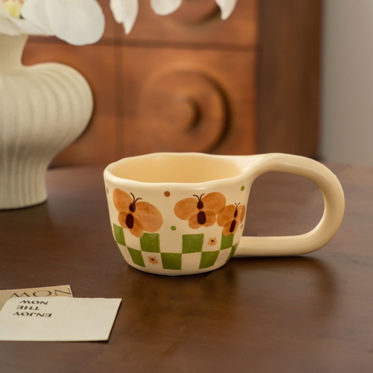 Pastoral Ceramic Lidded Mug - Modomu