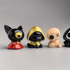 Hooded Cat Desk Figures