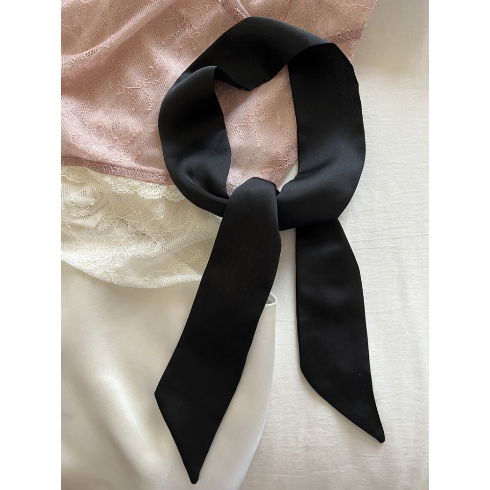 Black Silk Scarf