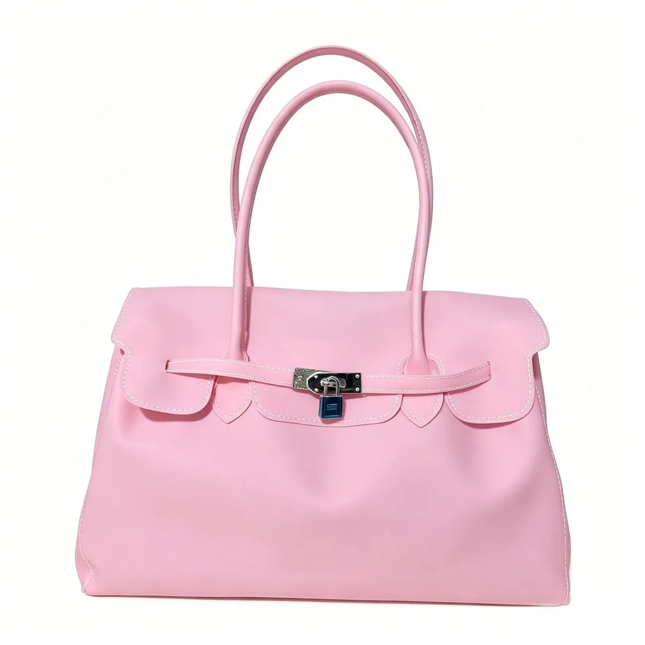 Oversized Jelly Padlock Tote