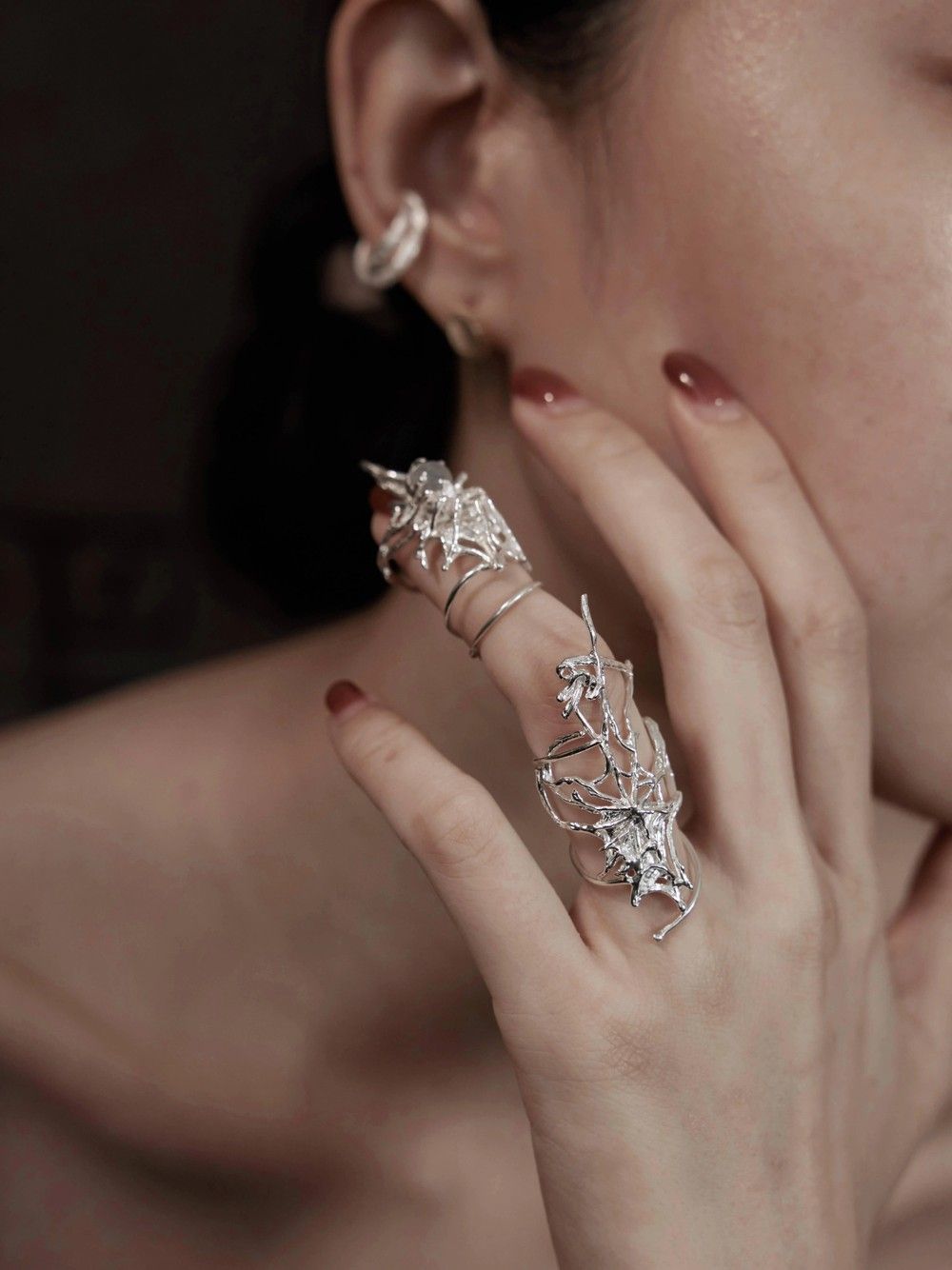 Spider Web Armour Ring