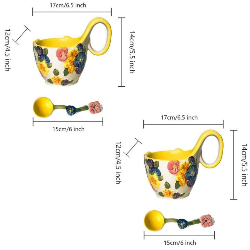 Curved Handle Breakfast Bowl